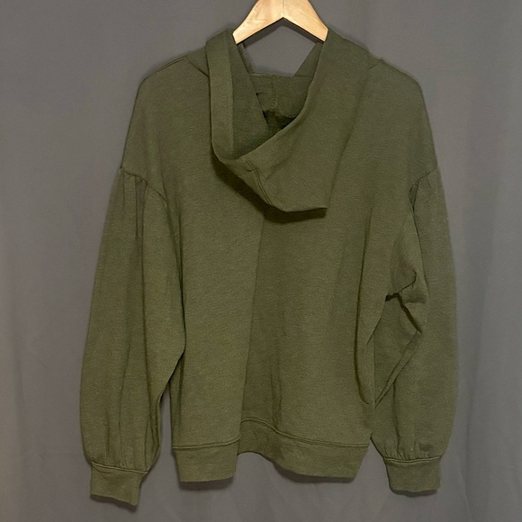 Madewell Pleat-Sleeve Shrunken Sweatshirt - Picture 3 of 4
